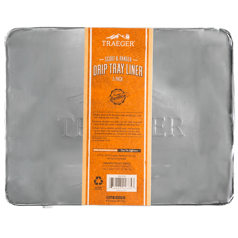 Traeger - Drip Tray Liner 5 Pack For Scout & Ranger