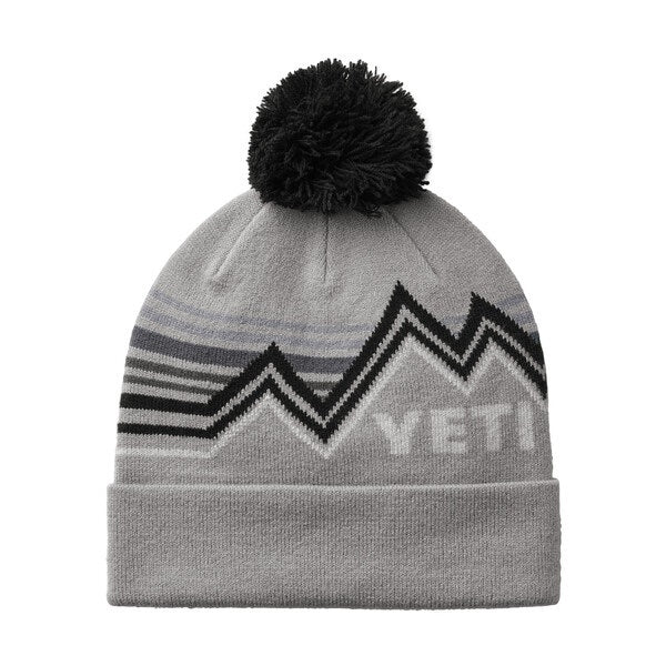 YETI Freestyle Knitted Beanie Hat - Grey / Black