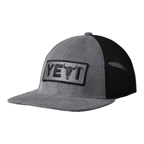 YETI Steer 5 Panel Flat Brim Hat - Grey