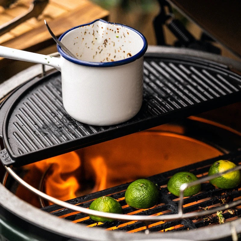 Big Green Egg XL Half Moon Cast Iron Plancha Griddle