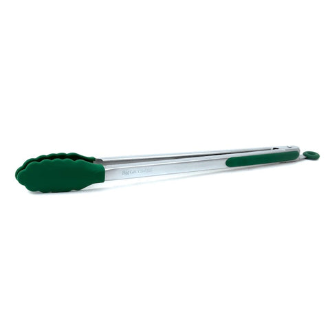 Big Green Egg Stainless Steel Silicone Tipped 16'' BBQ Tongs