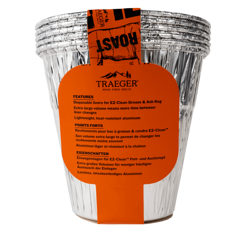 Traeger  EZ-Clean Grease & Ash Keg Liner 5 Pack