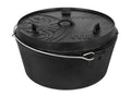 Petromax 16.1L Cast Iron Dutch Oven (Flat Bottom)