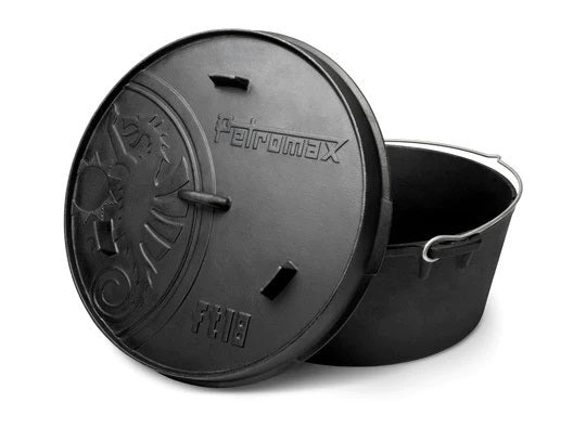 Petromax 16.1L Cast Iron Dutch Oven (Flat Bottom)