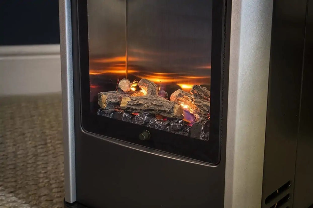 Manhattan Black Real Flame Heater