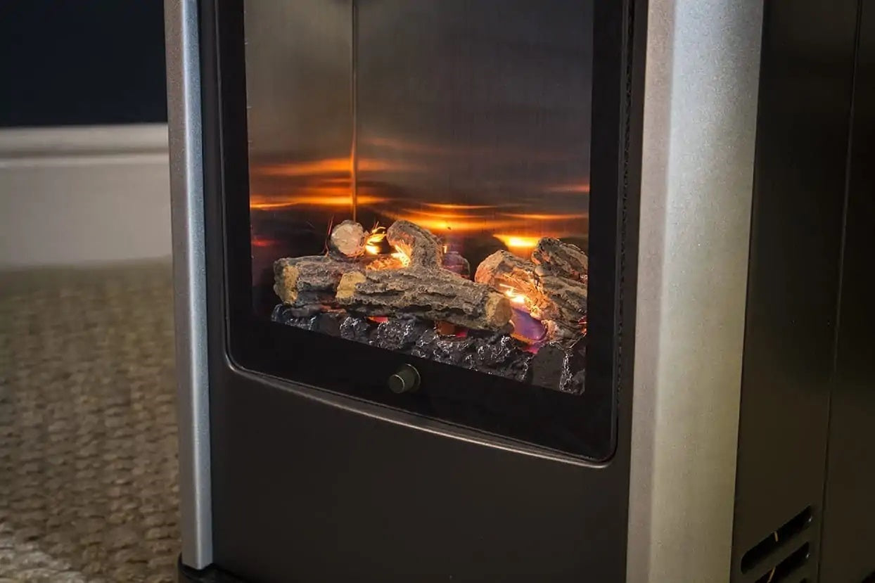 Manhattan Black Real Flame Heater