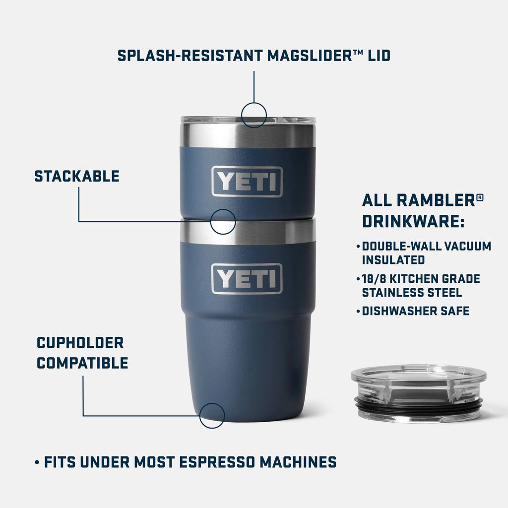 Yeti Rambler 8oz (236ml) Stackable Cups with Magslider Lid