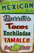 Socal Mexican BBQ sign 20 x 30cm