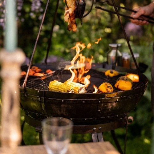 Kadai Recycled BBQ Fire Pit - 80cm (8 Or More People)