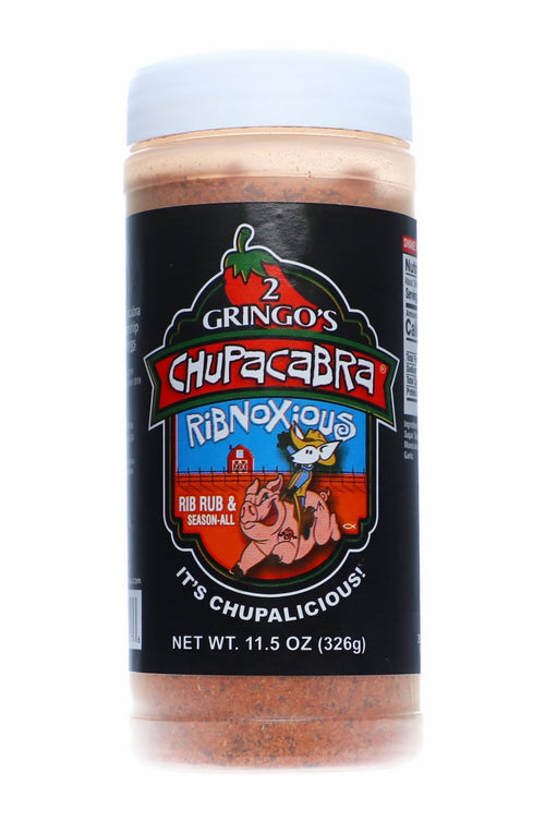 2 Gringos Chupacabra 'Ribnoxious 'BBQ Rub - 326g (11.5oz)