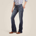 Ariat Womens Mid Rise Entwined Boot Cut Jeans - Marine