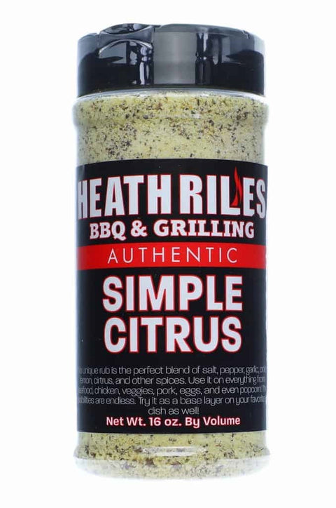 Heath Riles BBQ Simple Citrus Rub - 453g (16oz)