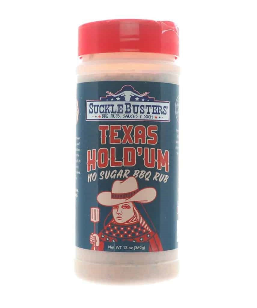 Sucklebusters Texas Hold'Um (No Sugar) BBQ Rub - 368g (14.5oz)