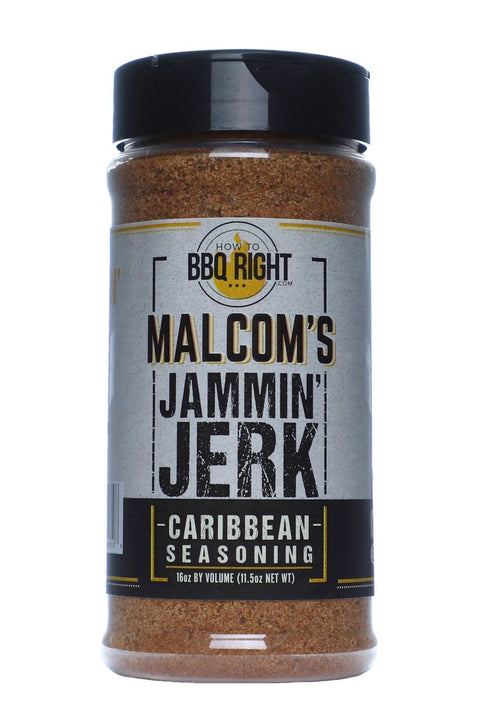 How To BBQ Right Malcolm's Jammin Jerk Caribbean Seasoning - 11.5oz (326g)