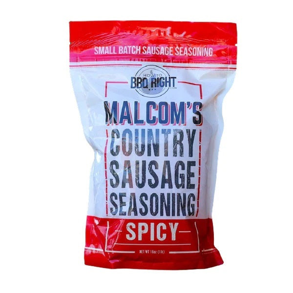 How To BBQ Right Malcolm's Spicy Sausage Seasoning - 1Lb (16oz)