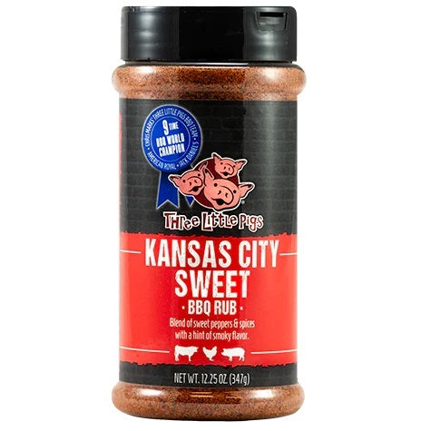 Three Little Pigs 'Kansas City Sweet' BBQ Rub - 347g (12.25oz)