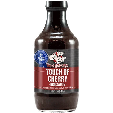 Three Little Pigs BBQ Touch of Cherry BBQ Sauce - 607g (21.4oz)