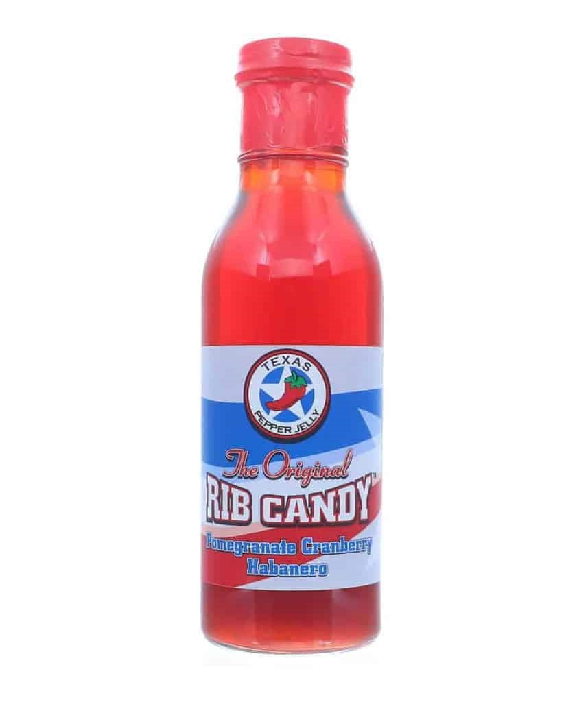 Texas Pepper Jelly Habanero Rib Candy - Pomegranate Cranberry - 340g (12oz)