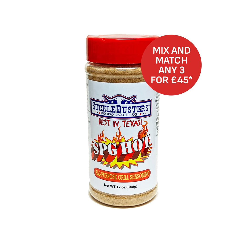 Sucklebusters SPG (Salt Pepper Garlic) 'HOT' Seasoning - 340g (120z)