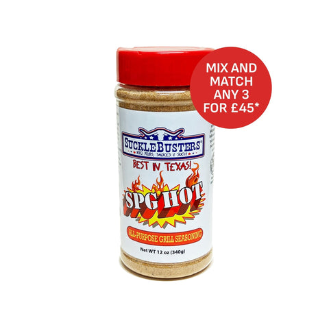 Sucklebusters SPG (Salt Pepper Garlic) 'HOT' Seasoning - 340g (120z)