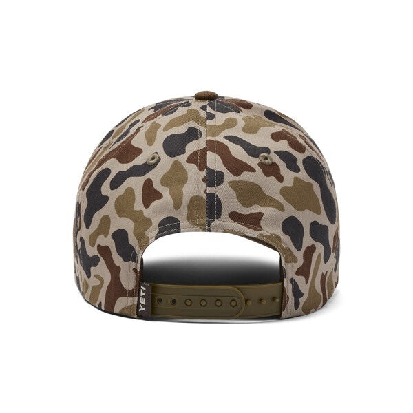 YETI Wetlands Camo Logo Badge Mid Pro Flat Brim Hat
