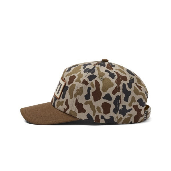 YETI Wetlands Camo Logo Badge Mid Pro Flat Brim Hat