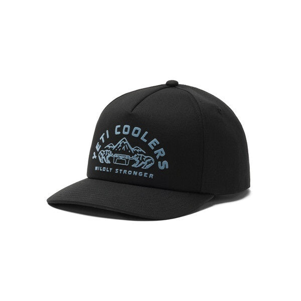YETI Cooler Wildly Stronger Mid Pro Flat Brim Snapback Hat - Navy