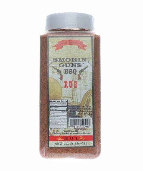 Smokin' Guns BBQ 'Hot' Rub - 907g (32oz)