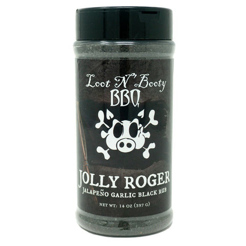 Loot N Booty'' Jolly Roger' Jalapeno Garlic Black Rub - 396g ( 14oz)