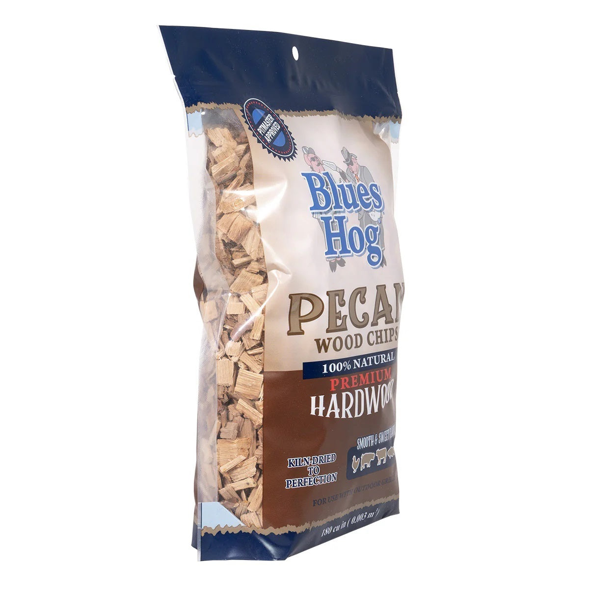Blues Hog BBQ Wood Chips- Barkless Pecan  - (180 cu in)
