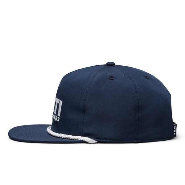 YETI Coolers Mid Pro Flat Brim Rope Hat - Navy