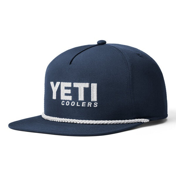 YETI Coolers Mid Pro Flat Brim Rope Hat - Navy