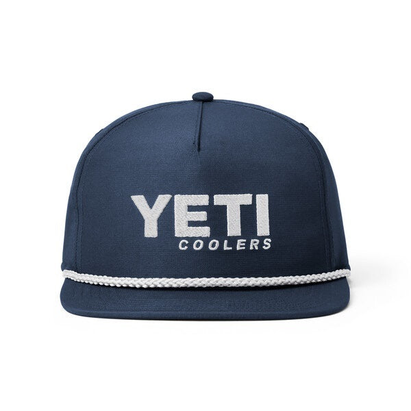 YETI Coolers Mid Pro Flat Brim Rope Hat - Navy