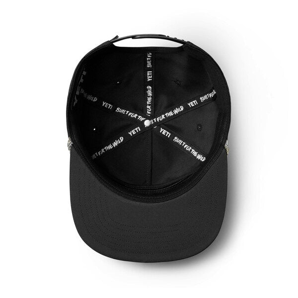 YETI Coolers Mid Pro Flat Brim Rope Hat - Black