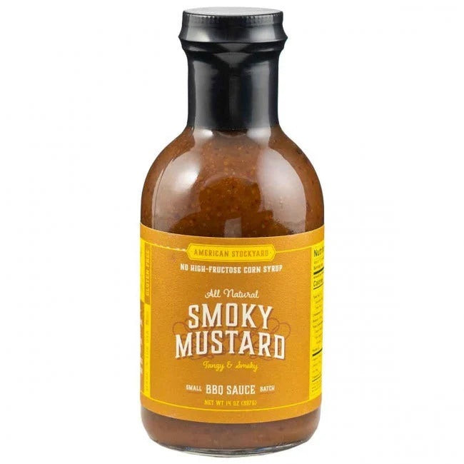 American Stockyard Smoky Mustard  BBQ Sauce - 397g (14oz)
