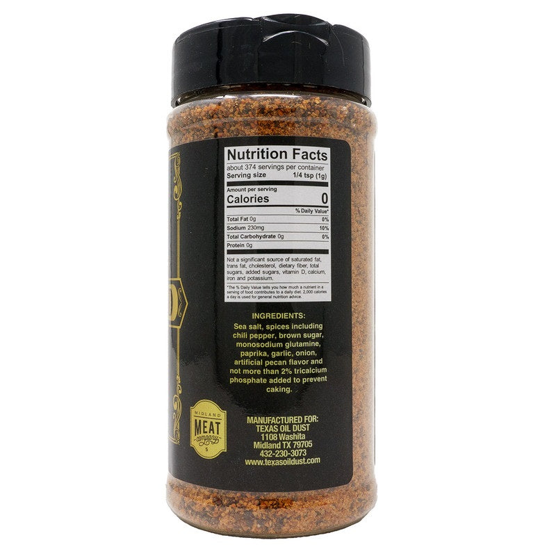 Texas Oil Dust 'Black Gold' BBQ Rub 374g 13.2oz