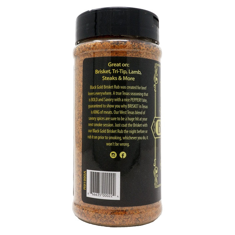 Texas Oil Dust 'Black Gold' BBQ Rub 374g 13.2oz