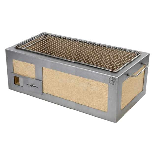 Medium Long Kasai Konro Grill With Stainless Steel Frame