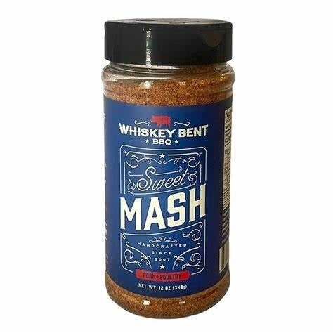 Whiskey Bent BBQ 'Sweet Mash' Pork & Poultry Rub - 340g (12oz) - CLEARANCE