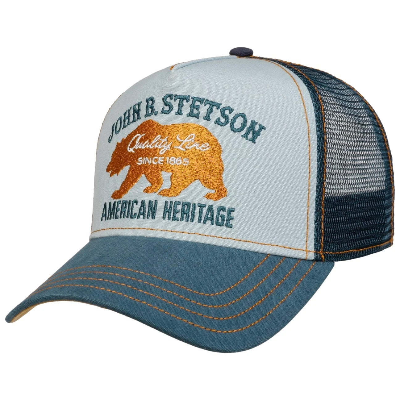 Stetson Bear Trucker Cap - Blue