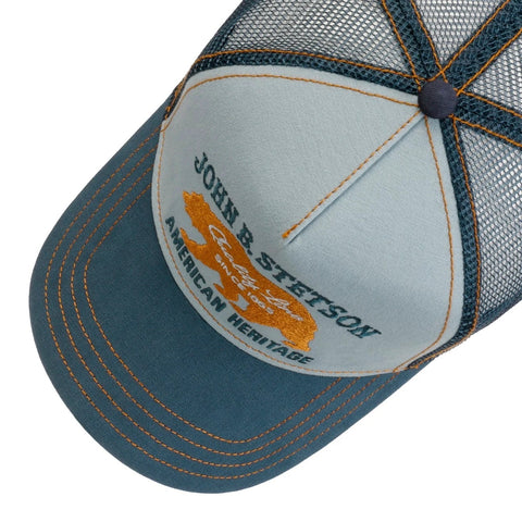 Stetson Bear Trucker Cap - Blue