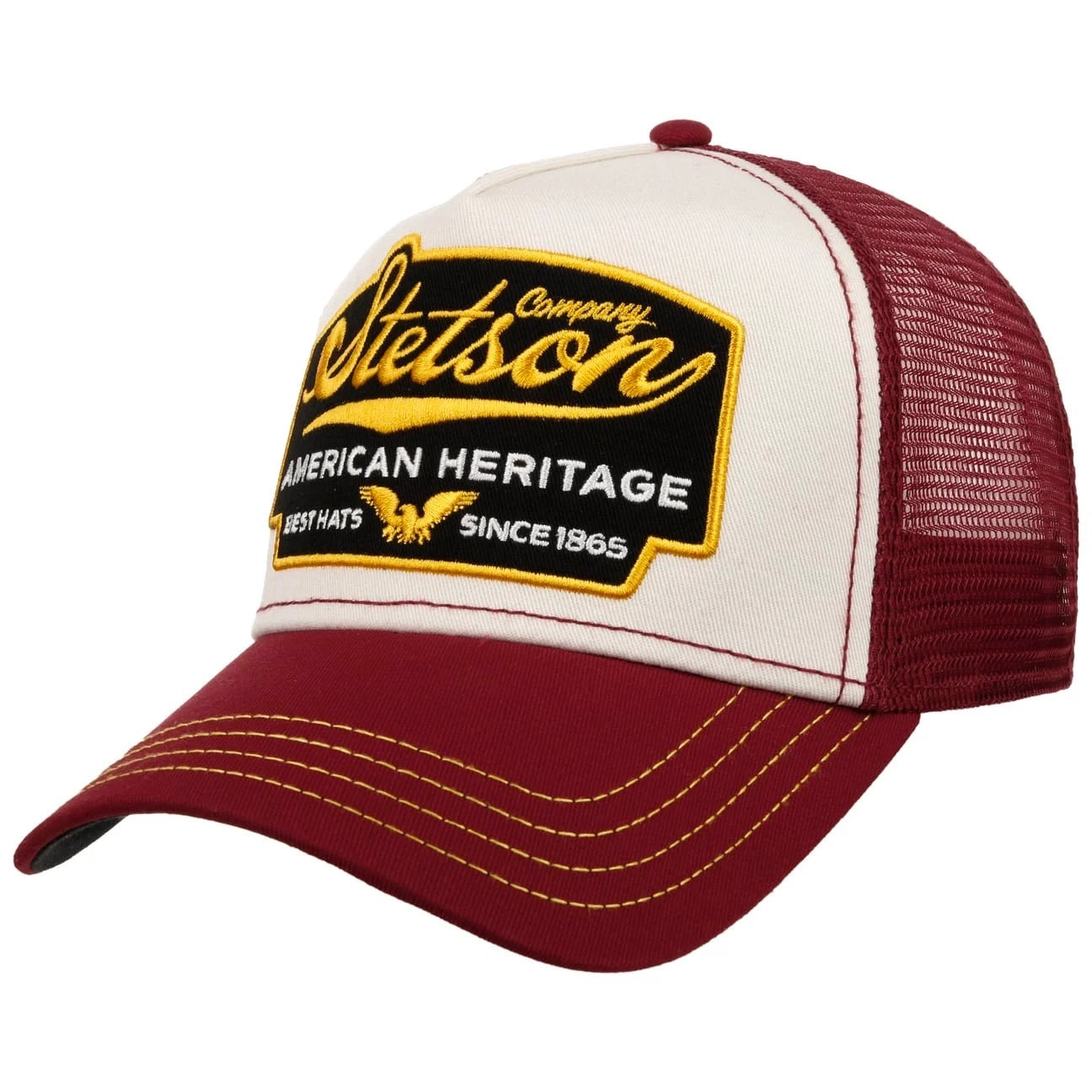 Stetson American Heritage Trucker Cap - Burgundy