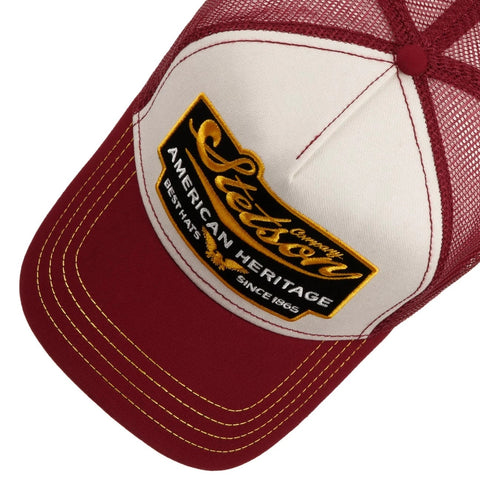 Stetson American Heritage Trucker Cap - Burgundy