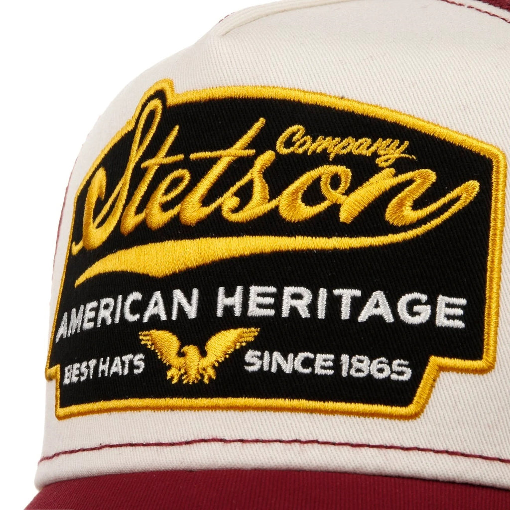 Stetson American Heritage Trucker Cap - Burgundy