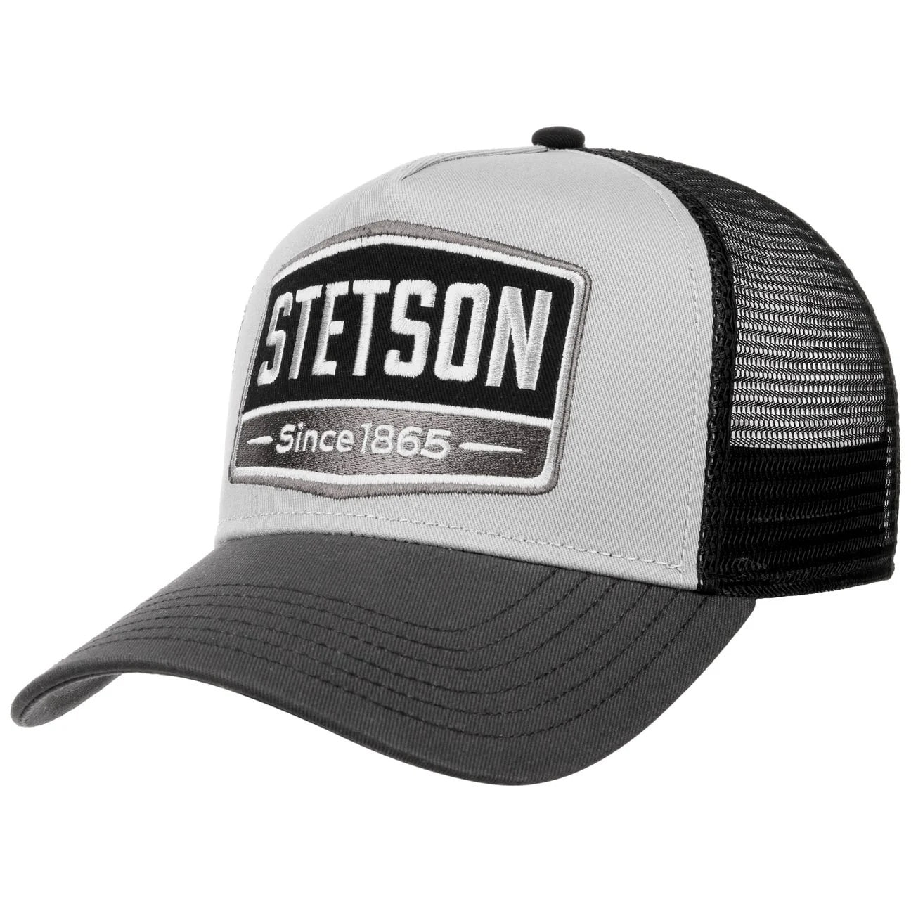Stetson Gasoline Trucker Cap - Grey & Black