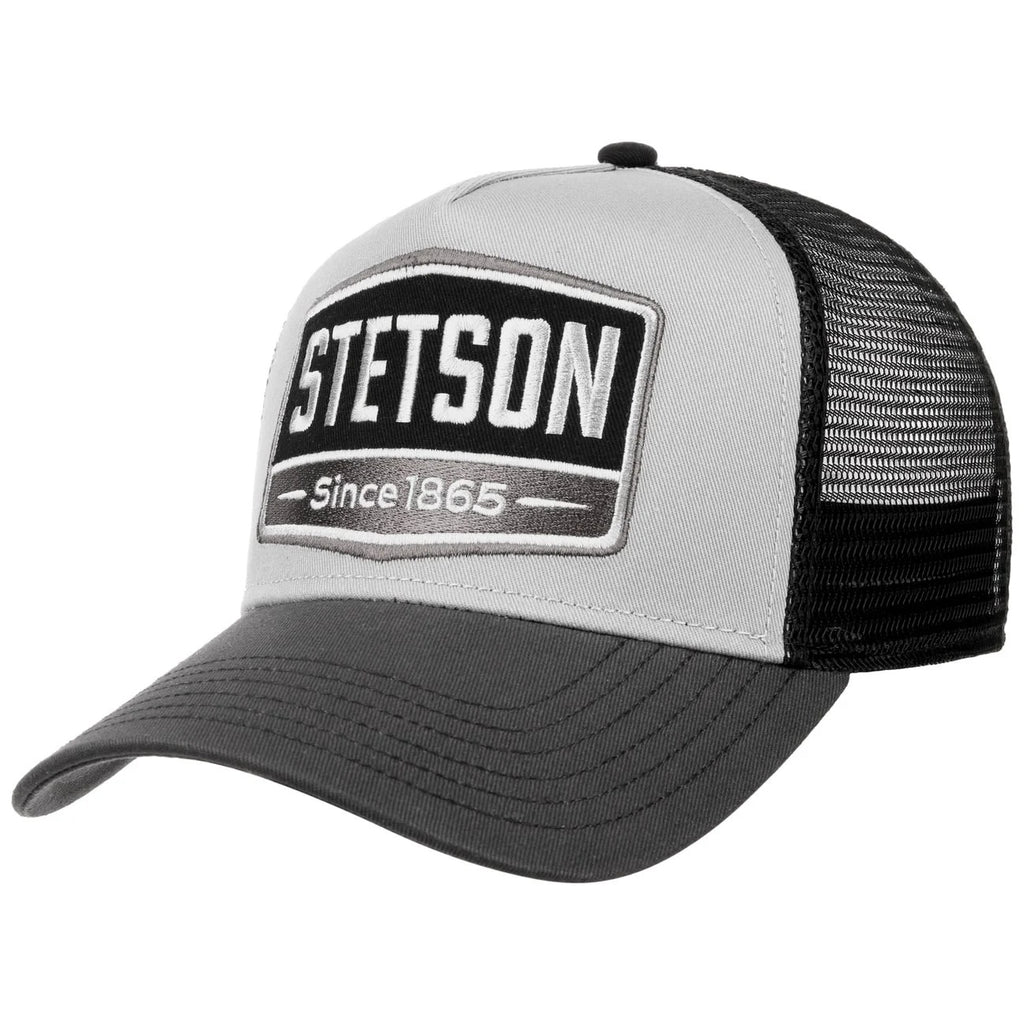 Stetson Gasoline Trucker Cap - Grey & Black