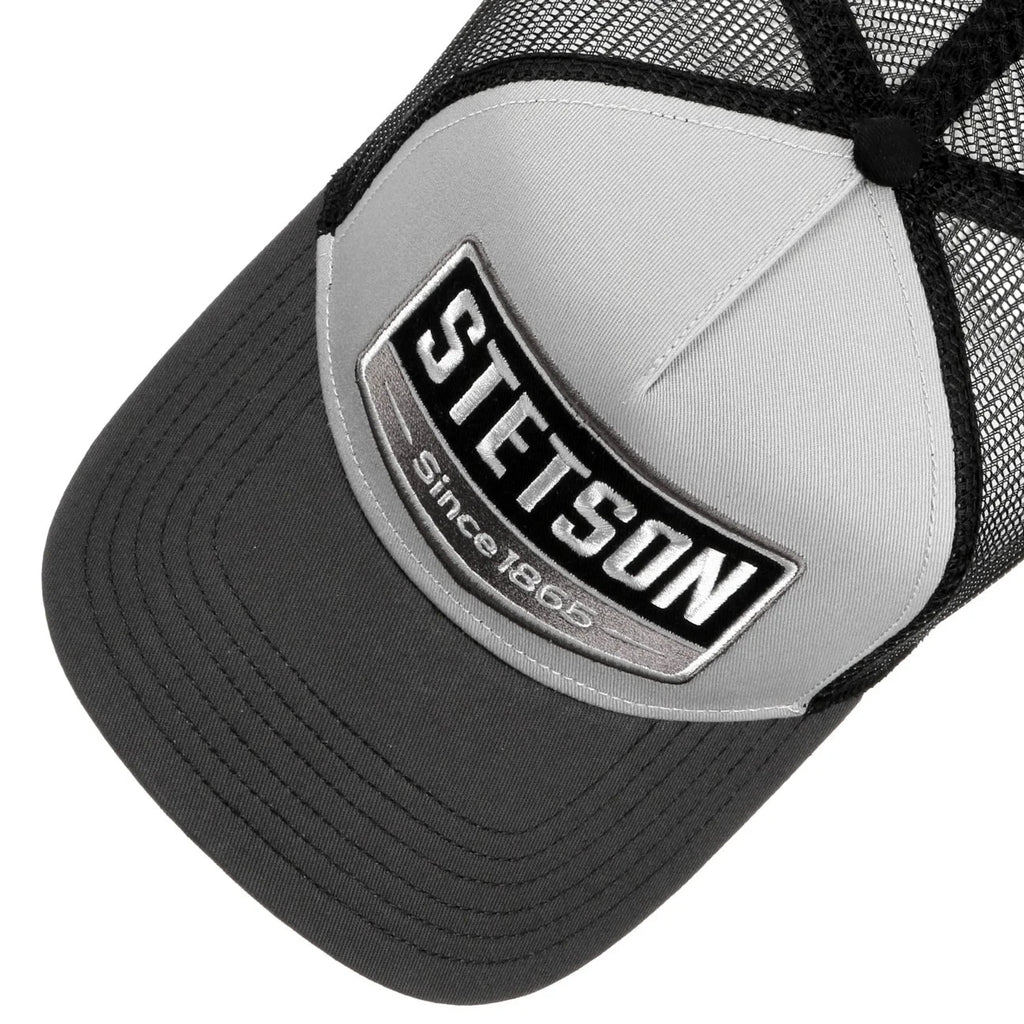 Stetson Gasoline Trucker Cap - Grey & Black