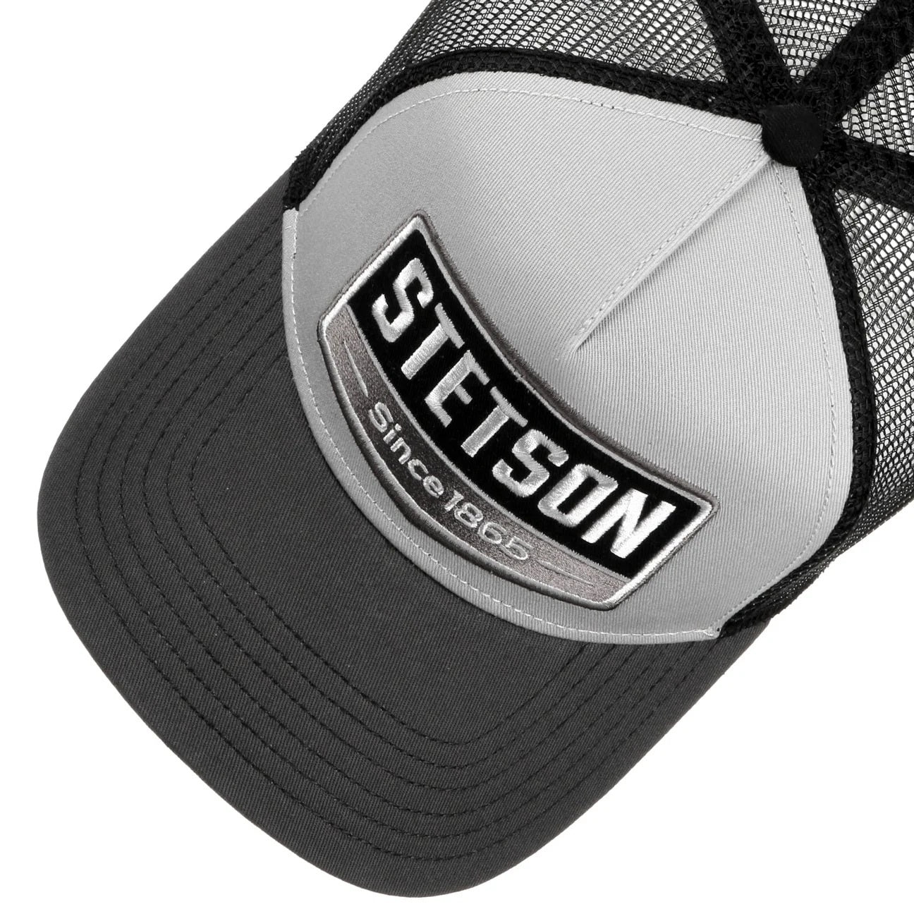 Stetson Gasoline Trucker Cap - Grey & Black