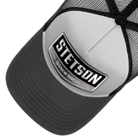 Stetson Gasoline Trucker Cap - Grey & Black