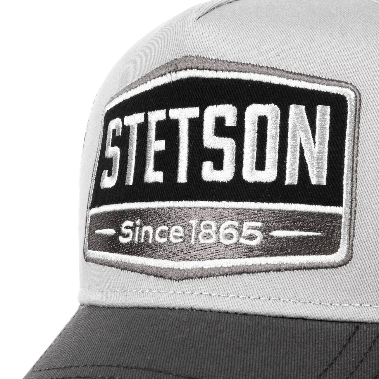 Stetson Gasoline Trucker Cap - Grey & Black